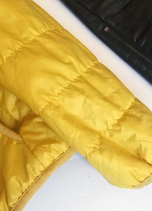 Желтая стёганная ветровка куртка демисезон без утеплителя uniqlo. р-р xs4 фото