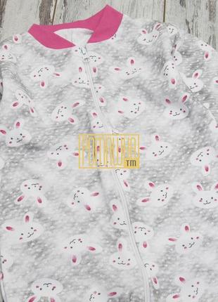 98 (28) 1,5-2 года теплый детский спальный человечек сдельная пижама слип комбинезон для сна с флисом 8128 рзв3 фото