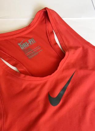 Качественная спортивная майка борцовка красная оригинал nike dri-fit3 фото