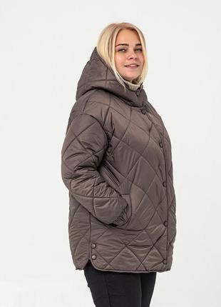 Женская демисезонная куртка больших размеров (50,52,54,56,58)2 фото