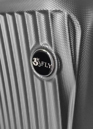 Комплект пластикових валіз на 4-колесах fly м'ятний колір, набір 3 штуки l/m/s2 фото