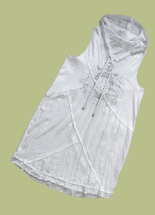 Льон + трикотаж. вишукане плаття/ туніка. 🇮🇹  італія