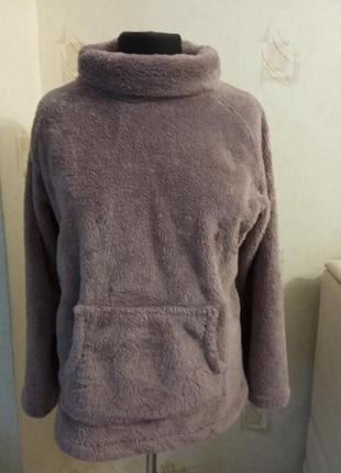 Теплая кофта, свитер, меховушка, мех, tu, на морозы