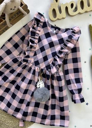 Платье клетка