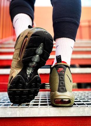 Мужские спортивные ботинки nike air max sneakerboot 95 "khaki"  найк аир макс8 фото