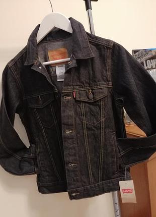 Levis курка джинсовая черная
