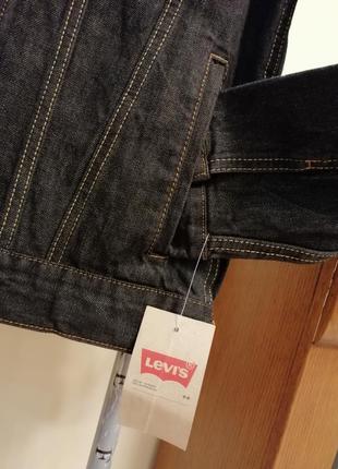 Levis курка джинсовая черная3 фото