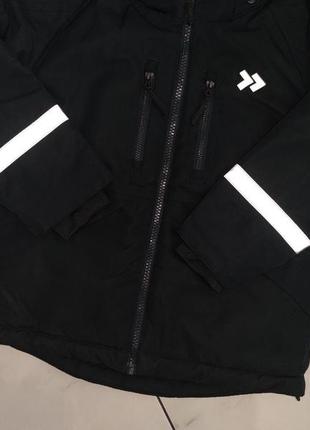 Чорна мембранна зимова куртка lager 157 104-110 см (4-5 років)5 фото