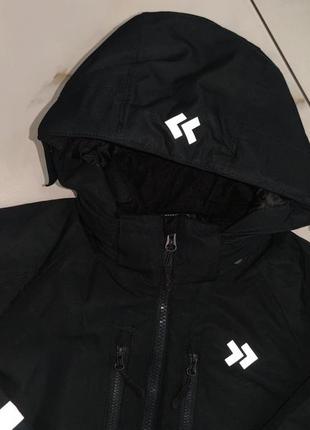 Чорна мембранна зимова куртка lager 157 104-110 см (4-5 років)7 фото