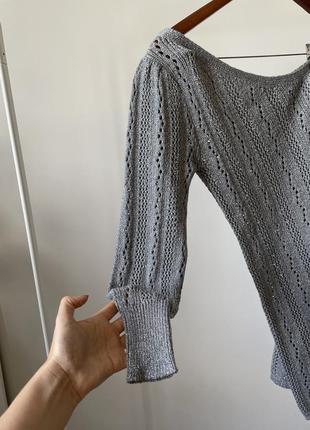 В'язана сукня з блискучою ниткою на одне плече asos4 фото