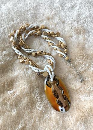 Намисто скло дерево