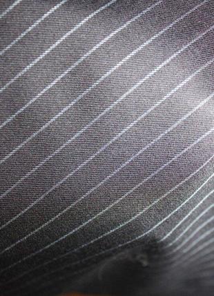 Пиджак жакет шерсть чёрный в синюю полоску burberry оригинал 52р6 фото