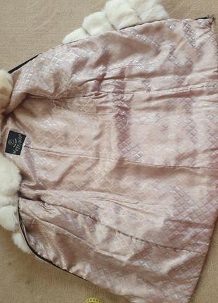 Кожаная курточка с натурал ным мехом6 фото