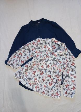 Шикарная блуза на пуговицах с принтом