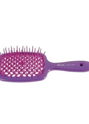 Щетка для волос мини, фуксия с малиновым, janeke superbrush 86sp234vio