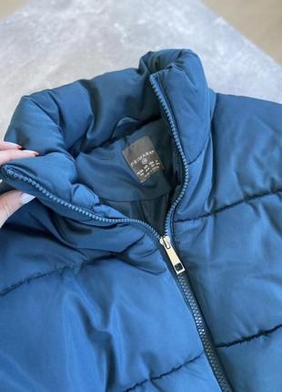 Тепла синя укорочена куртка primark4 фото