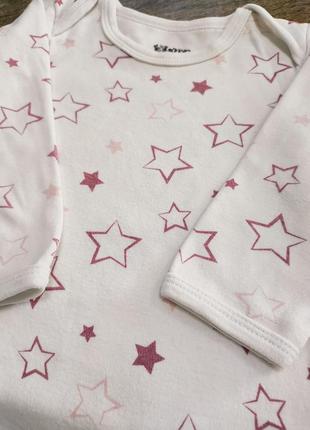 Бодіки, боді з довгим рукавом, so cute, р. 9-12міс., 74-80, довжина 41см