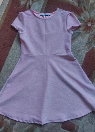 Серебристое платье