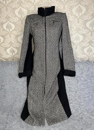 Брендовое пальто. демісезонне пальто. жіноче сіре пальто. пальто осіннє