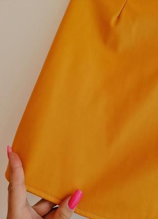 Юбка женская оранжевая мини4 фото
