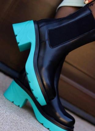 Кожаные челси