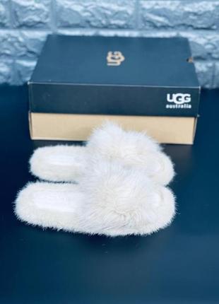 Тапочка угг ugg australia тапочки женские нежные угги, универсальные стильные угги4 фото