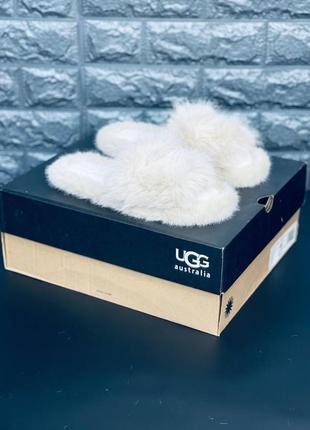 Тапочка угг ugg australia тапочки женские нежные угги, универсальные стильные угги7 фото