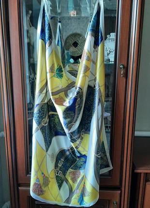 Подарок к любой моей покупке!шикарный шелковый платок 90х90 италия2 фото