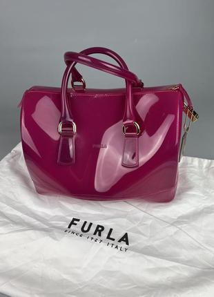 Итальянская сумка furla candy bag fuchsia оригинал1 фото