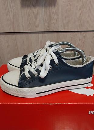 Стильні  теплі  шкіряні німецькі кеди lily &dan