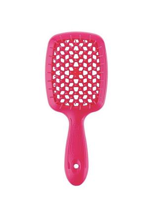 Щітка для волосся неоново-рожева janeke superbrush 82sp226ff2