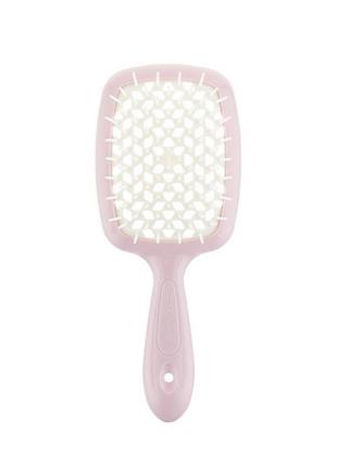 Щетка для волос мини, розовая с белым, janeke superbrush 94sp234pnk