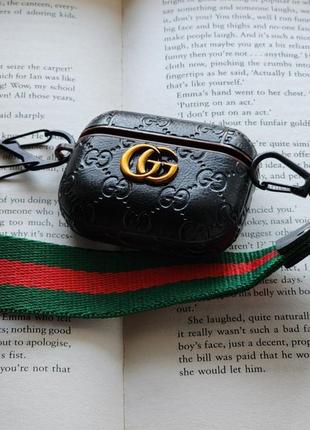 Чехол для наушников airpods pro  в стиле gucci