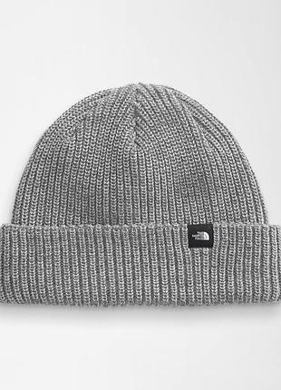 Шапка the north face  adults' fisherman beanie сіра оригінал