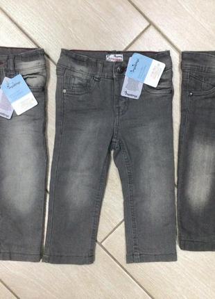 Термо джинсы хлопок с подкладкой на мальчика малыша р. 74-80 (9-12 месяцев)