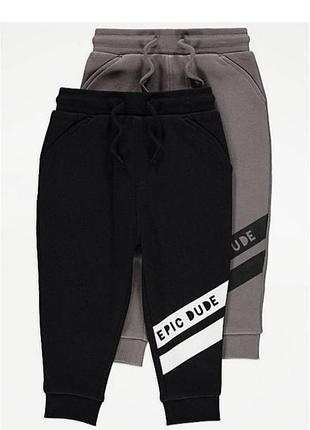 Джоггеры штаны george 4-5 утепленные