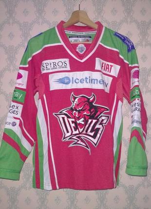 Я тобі скажу хокейна футболка джерсі cardiff devils форма хокей