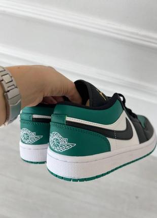 Круті кеди jordan low green black4 фото