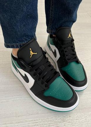 Круті кеди jordan low green black9 фото