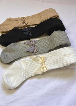 Дитячі колготки із бантиком для діток від 1 до 6 років