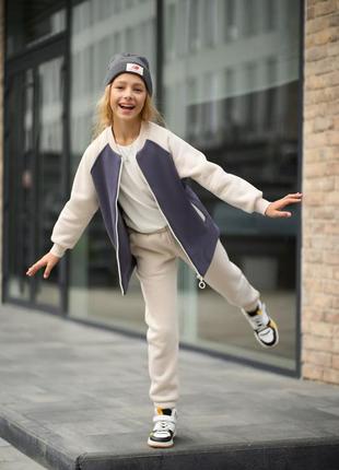 Теплий костюм для дівчинки