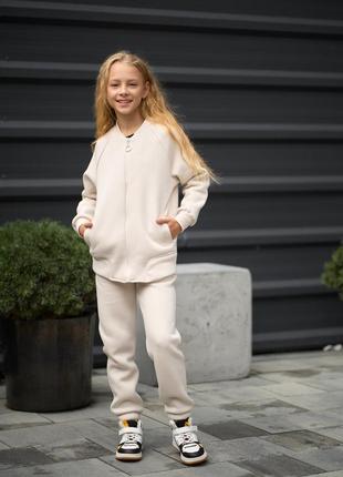 Теплий костюм для дівчинки