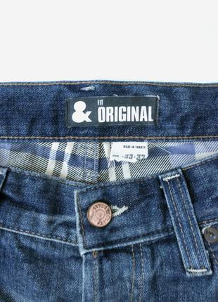 Стильні брендові чоловічі джинси "h&amp;m" з дірками. розмір 33 W/32l. застібаються на ґудзики, всі5 фото