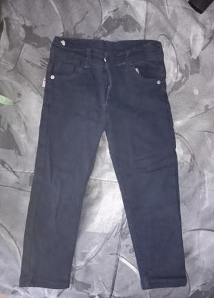 Джинси на флісе темно-синього кольору