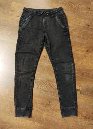 Джинсовые джоггеры, штаны сropp w28 l30, размер xs2 фото