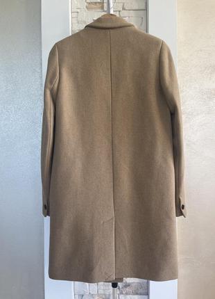 Женское классическое шерстяное пальто zara traf_outewear3 фото