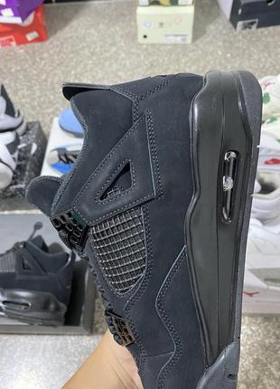 Кроссівки air jordan 4 retro black cat aj4 джордан ретро 4 чорні5 фото