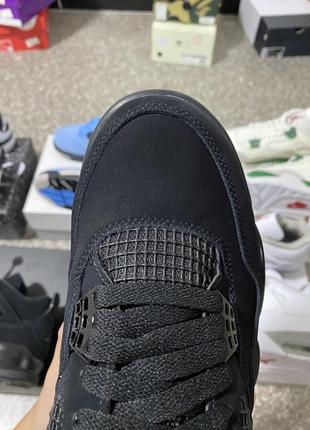 Кроссівки air jordan 4 retro black cat aj4 джордан ретро 4 чорні7 фото