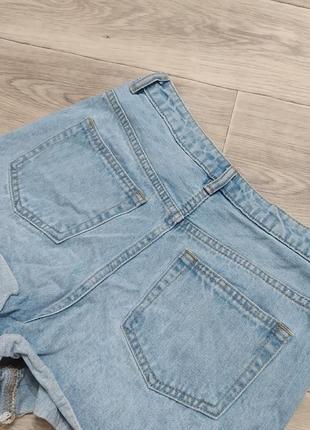 Базовые голубые джинсовые шорты3 фото