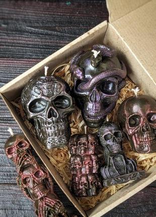 Scull box свечи восковые1 фото